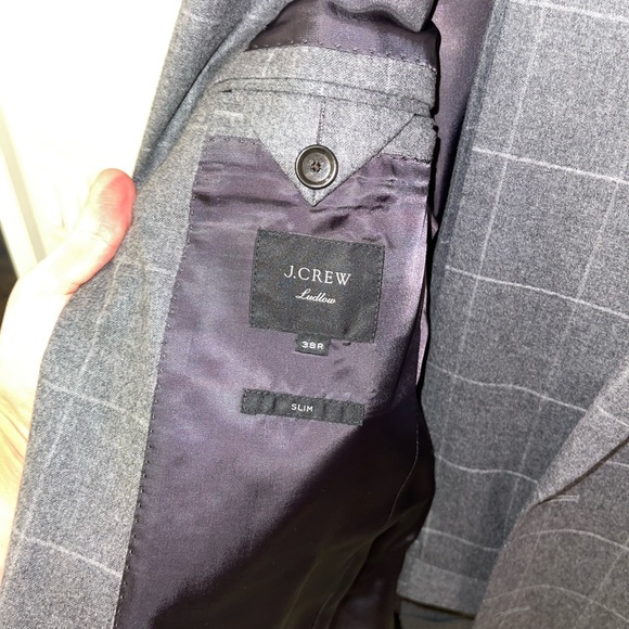 New J. Crew Ludlow Slim Fit Suit in Italian Wool (Size: 38R and 31/32) - Picture 10 of 13